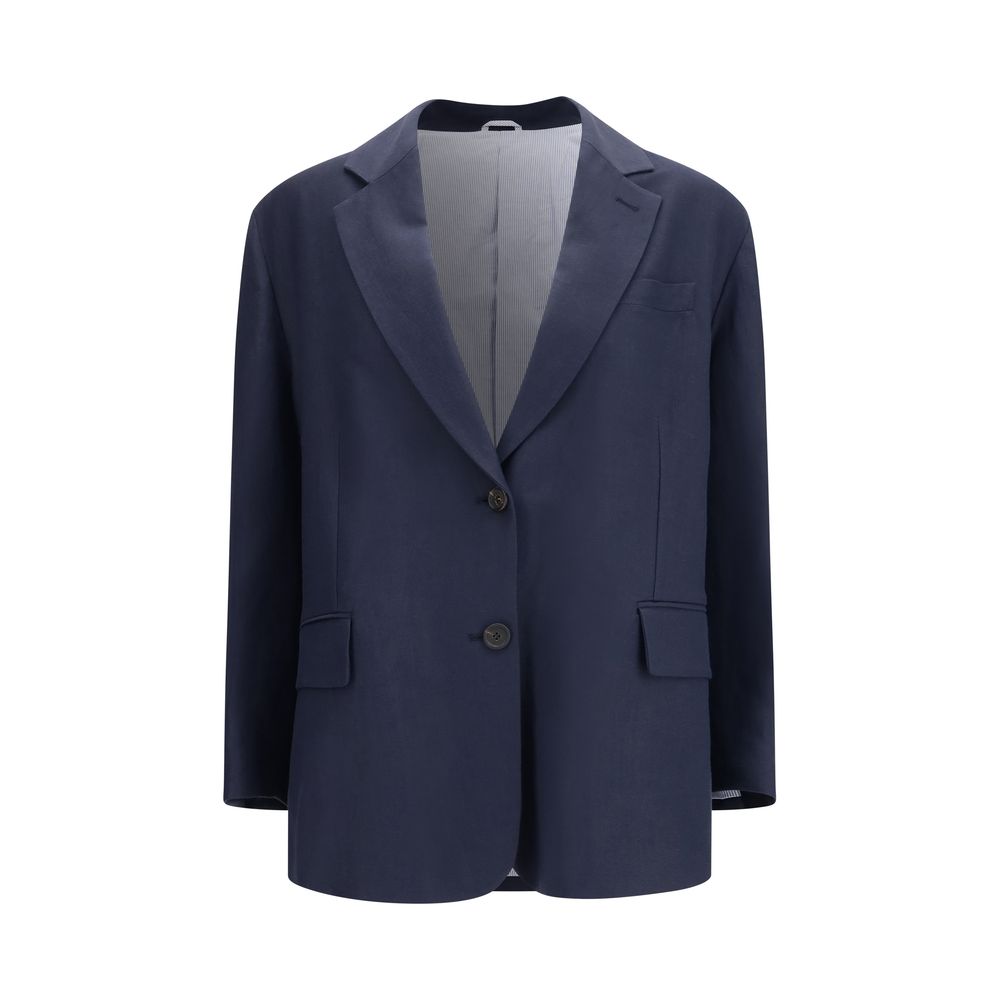 Fluid Viscose and Linen Twill Jacket