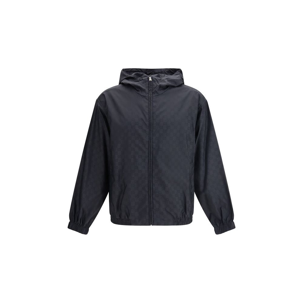 GG Jacquard Nylon Zip Jacket