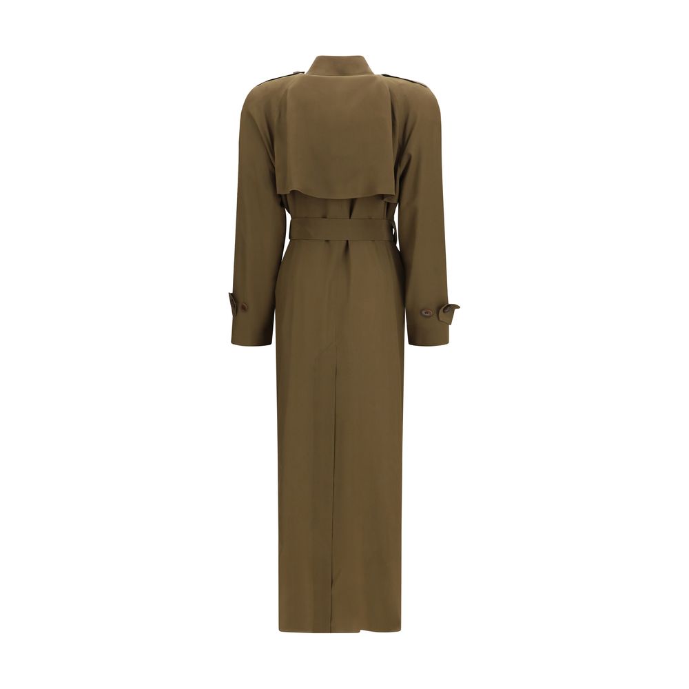 Silk Trench Coat