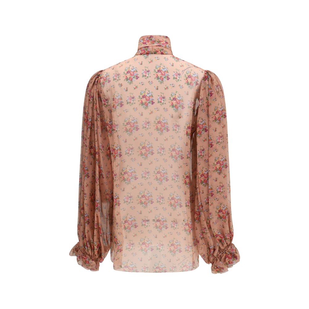 Floral Print Chiffon Blouse
