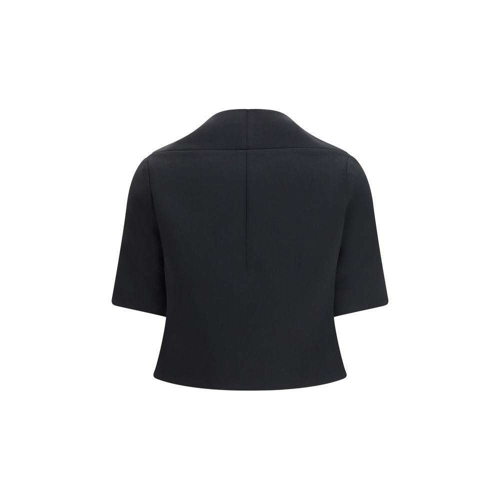 Franc Cropped Crepe Jacket