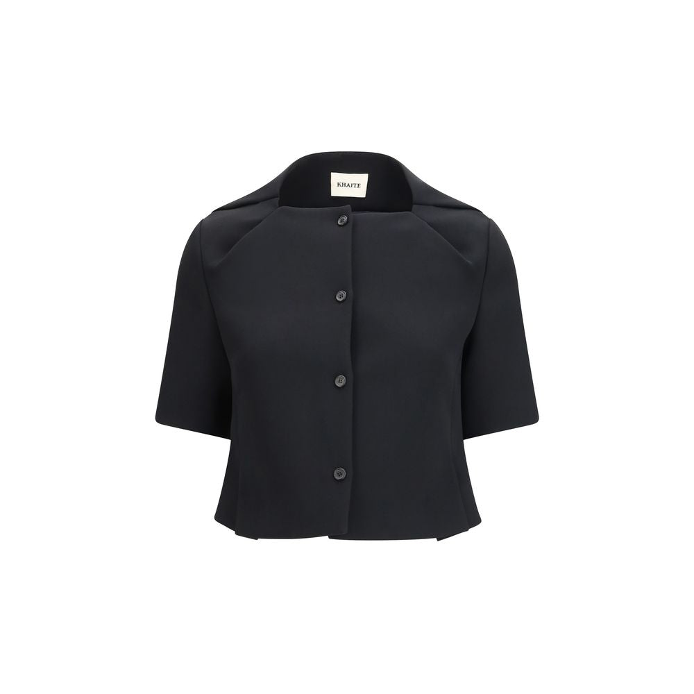 Franc Cropped Crepe Jacket