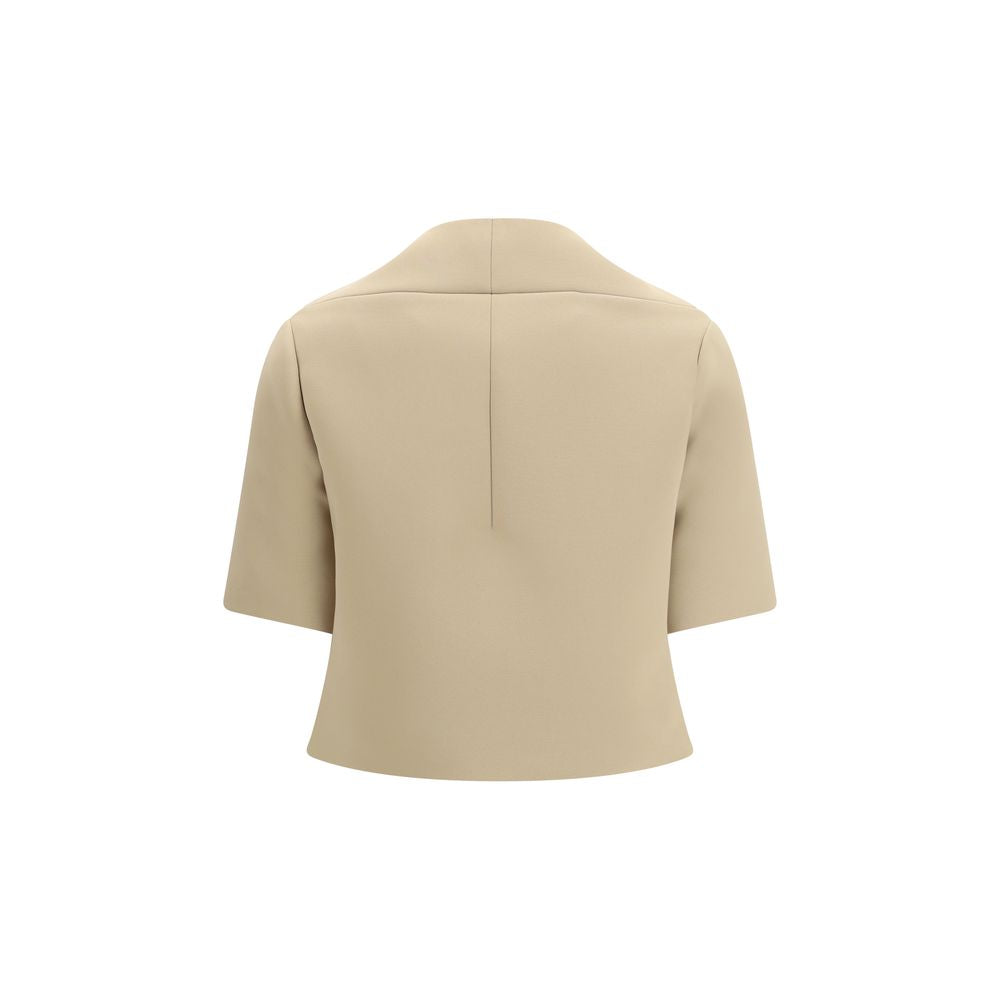 Franc Cropped Crepe Jacket