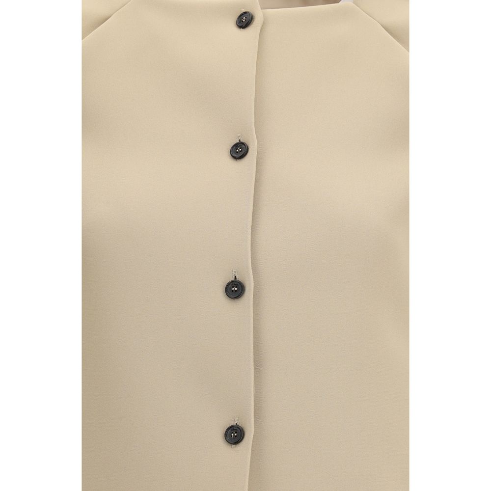 Franc Cropped Crepe Jacket