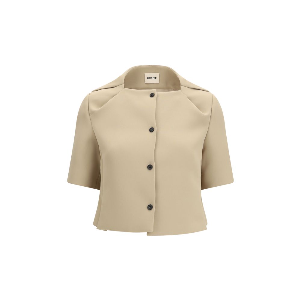 Franc Cropped Crepe Jacket
