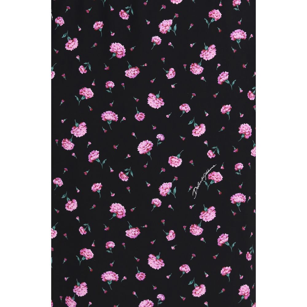 Carnations Print Sheath Dress