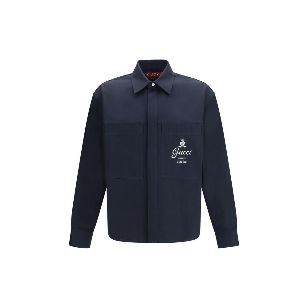 Cotton Twill Shirt with Print