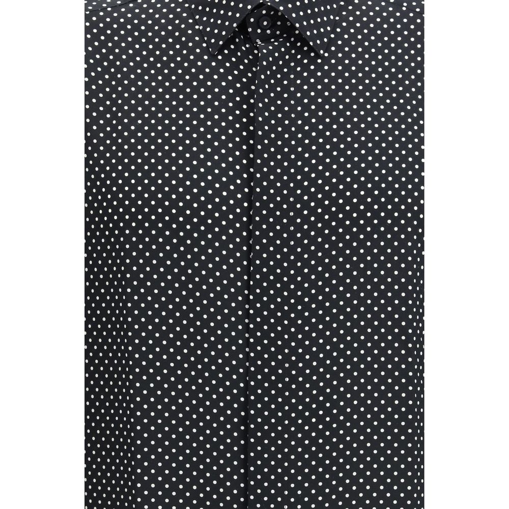 Crepe de Chine Polka Dot Shirt
