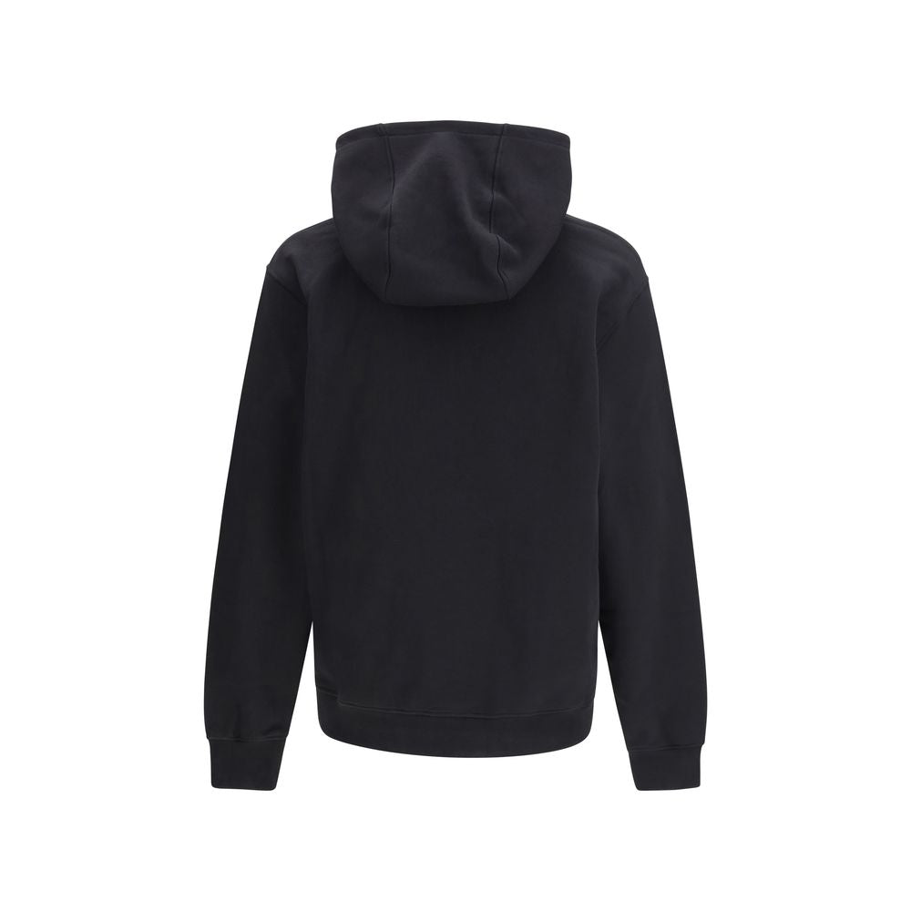 Hoodie in Cotton with Logo Detail