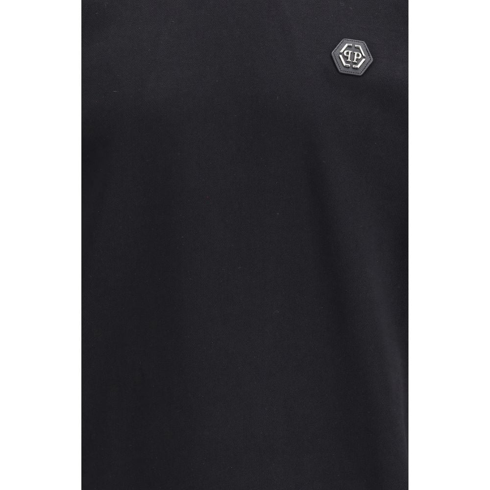 Hoodie in Cotton with Logo Detail