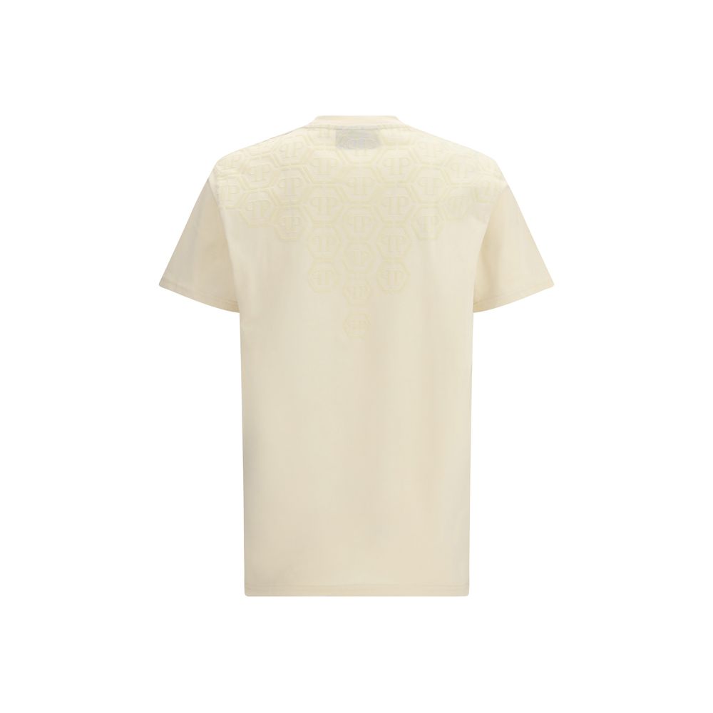 Round Neck Degradé Monogram T-shirt in Cotton