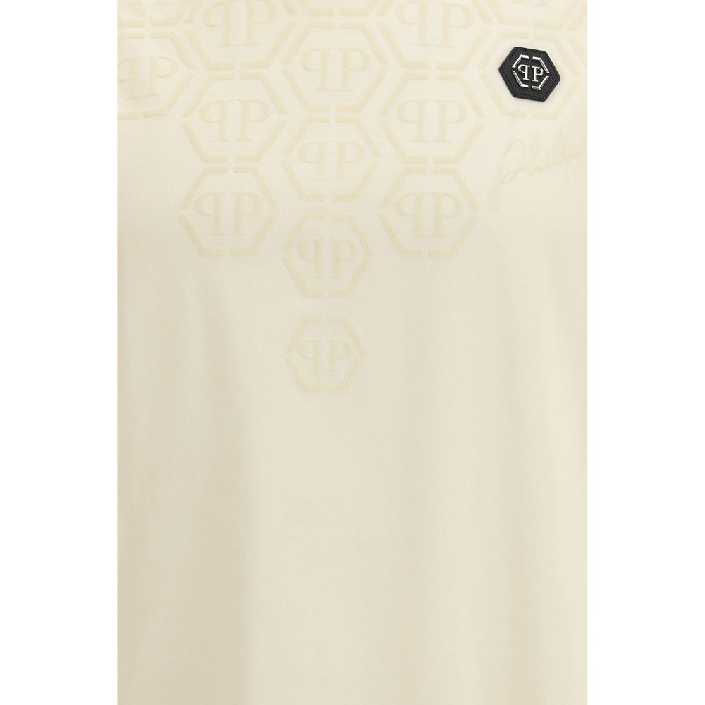 Round Neck Degradé Monogram T-shirt in Cotton