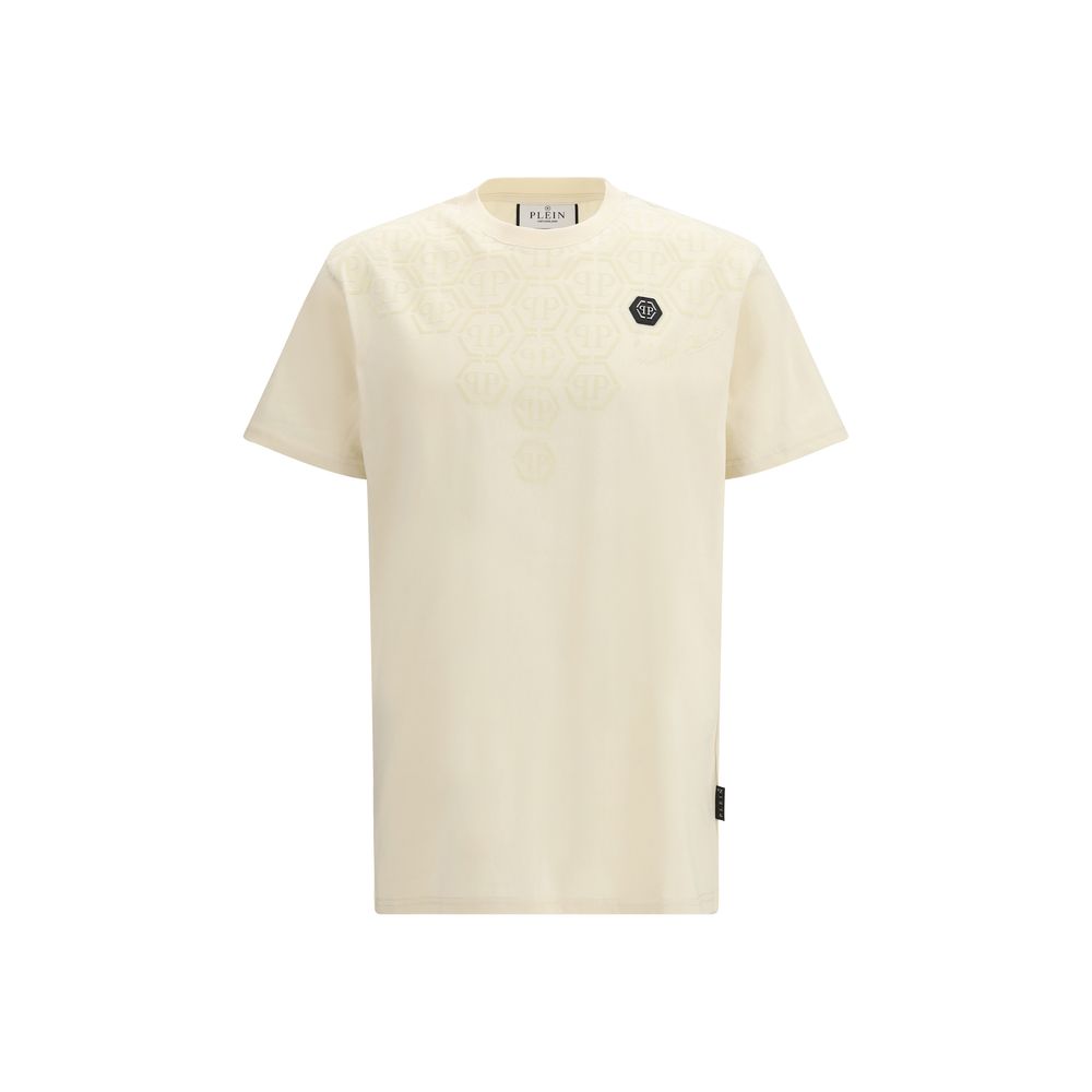Round Neck Degradé Monogram T-shirt in Cotton