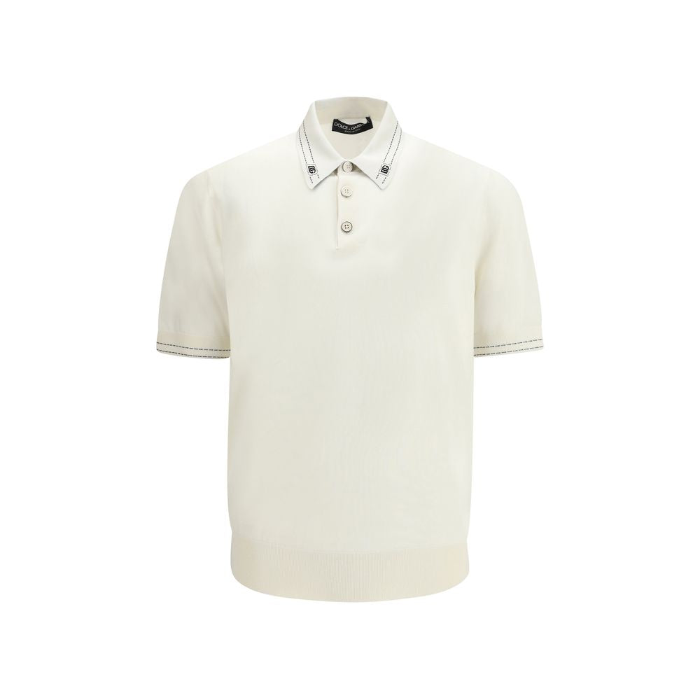 Silk Polo Shirt with Polo Collar and Short Sleeves