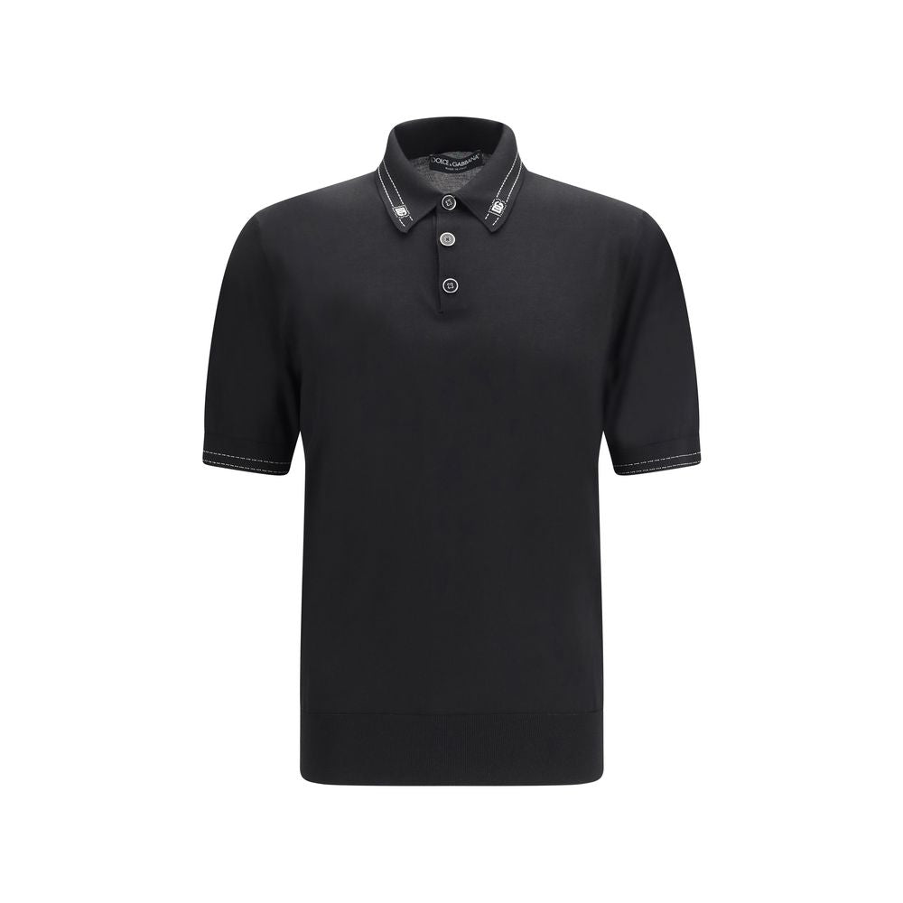 Silk Polo Shirt with Polo Collar and Short Sleeves