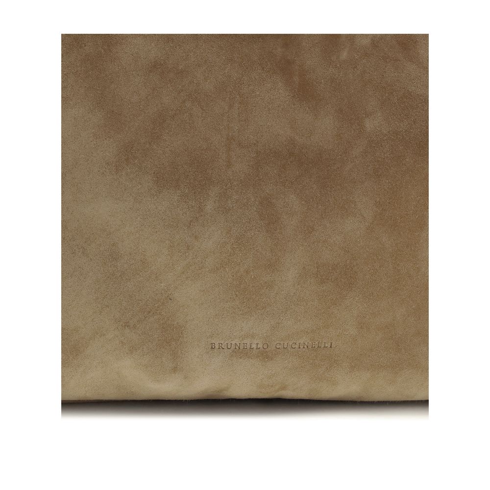 Wildleder-Schultertasche