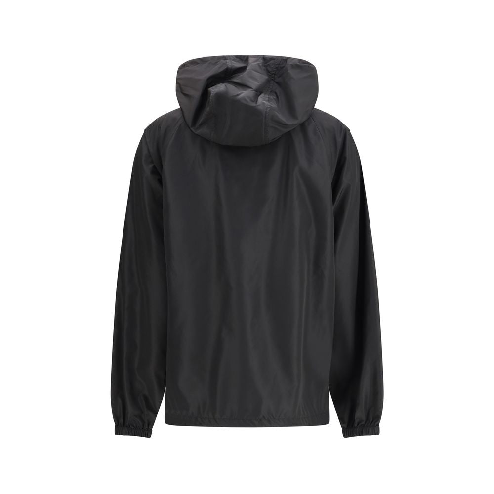 Check Hooded Nylon Jacket