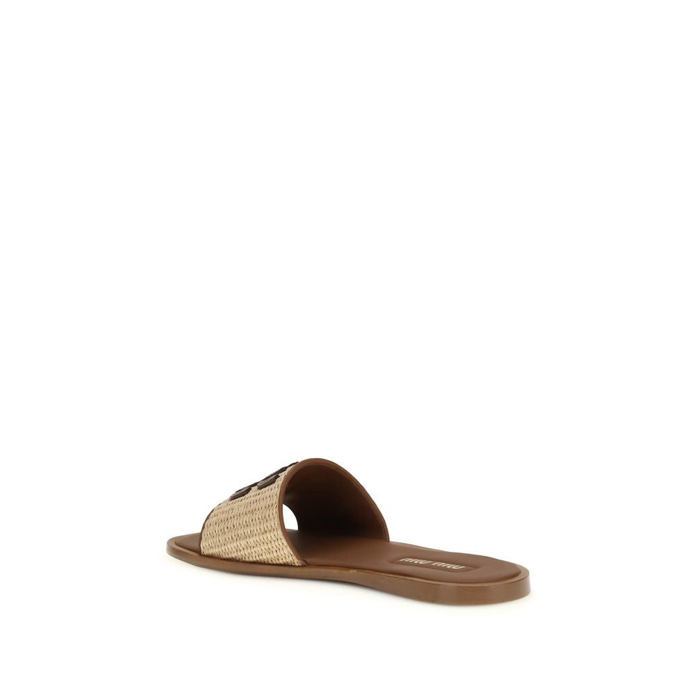Raffia slippers Sandals
