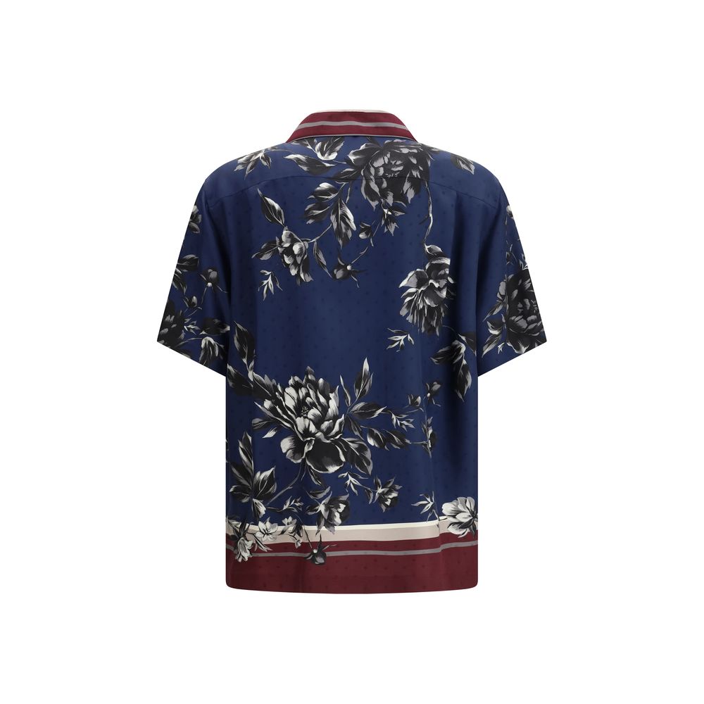 Peony-print Hawaii Twill Shirt