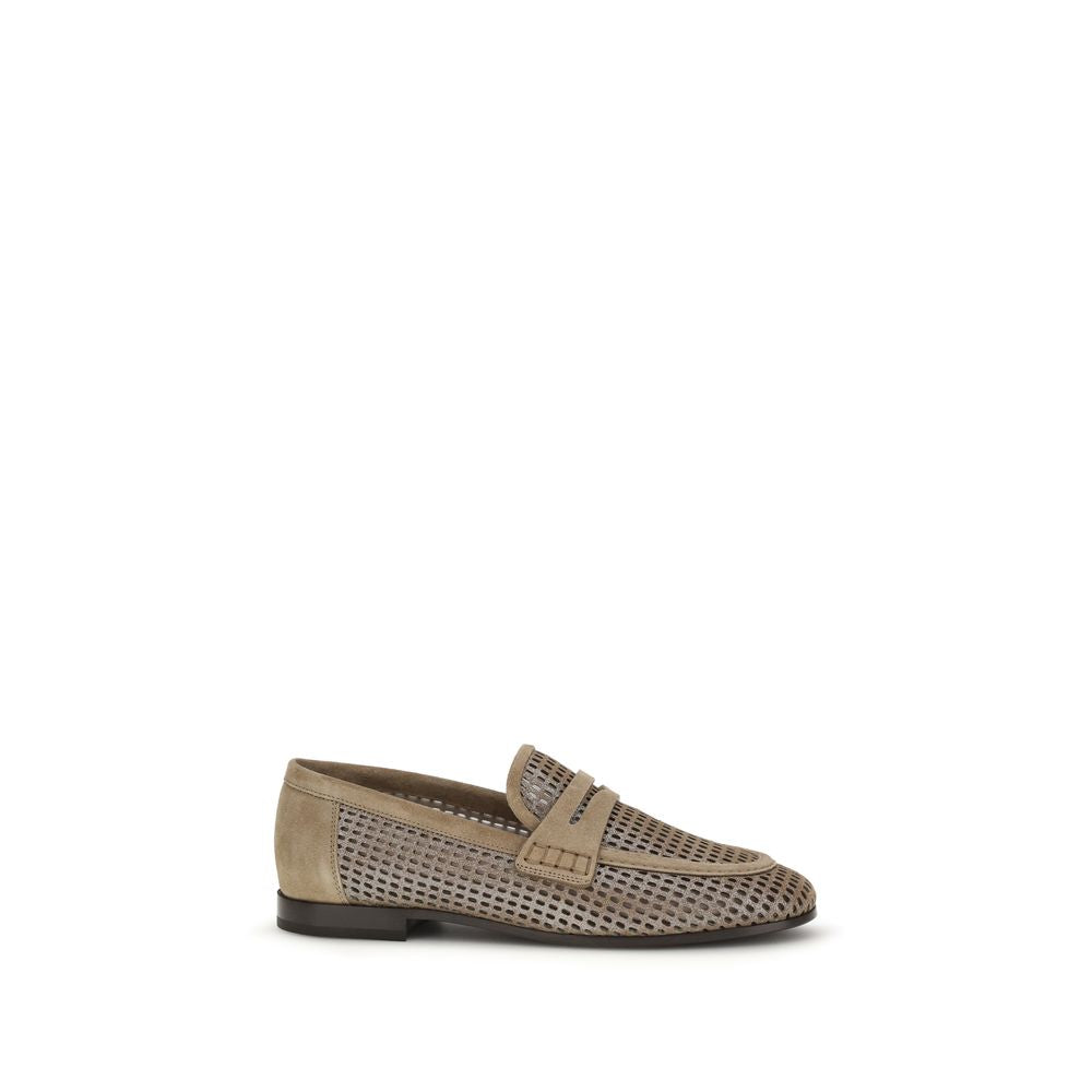 Sparkling Net leather Loafers