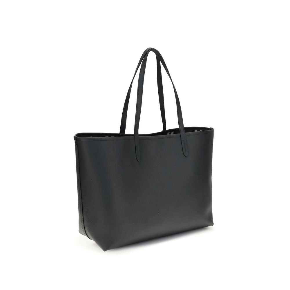 Black Logo Appliqué Shoulder Bag