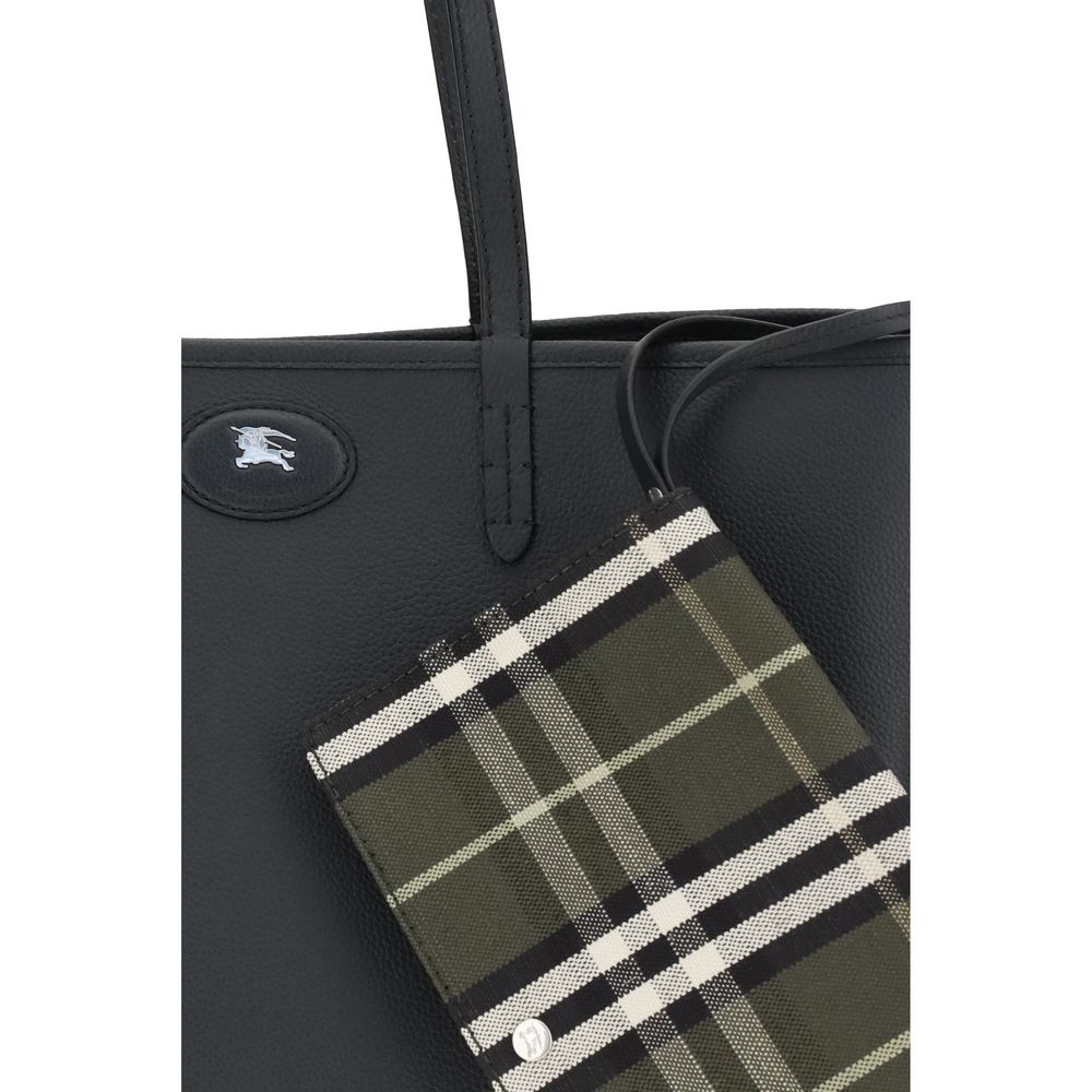 Borsa a tracolla con logo applicato nero