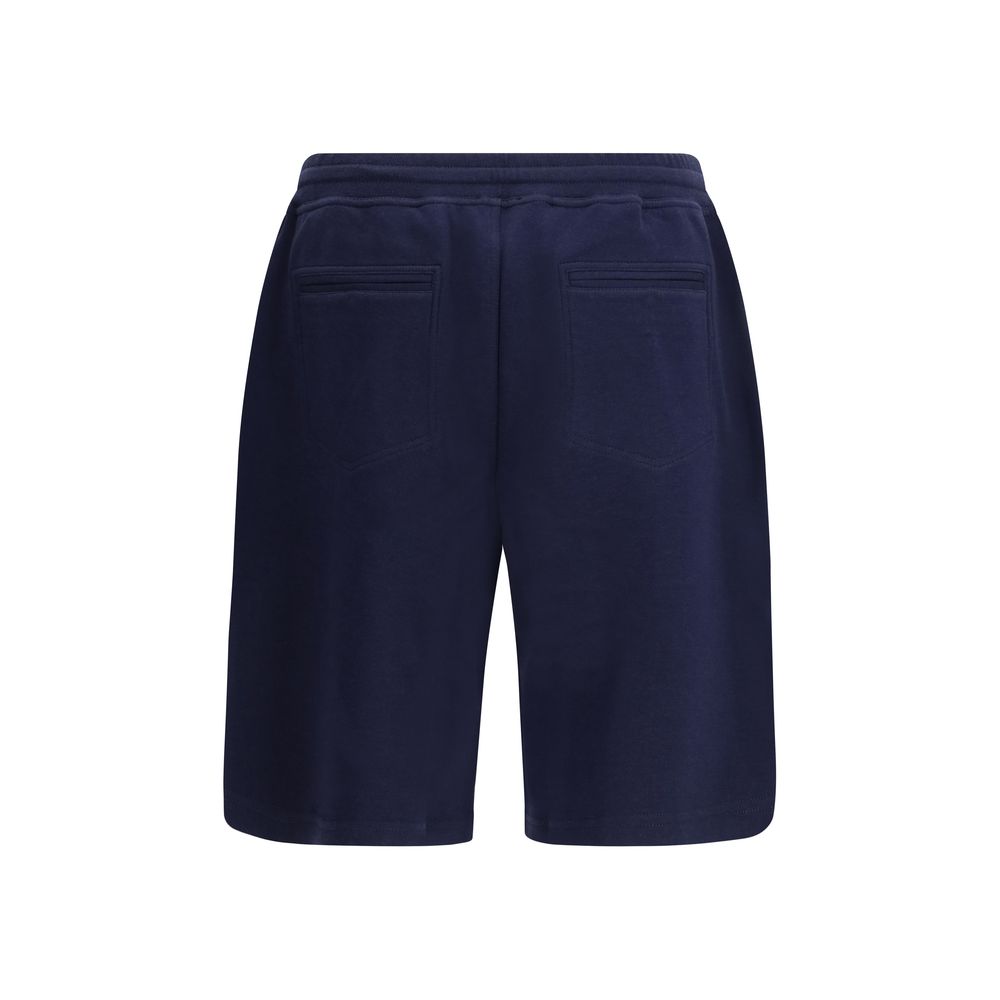 Shorts in cotton cashmere and silk