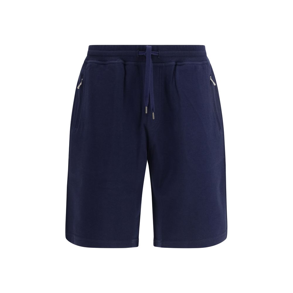 Shorts in cotton cashmere and silk