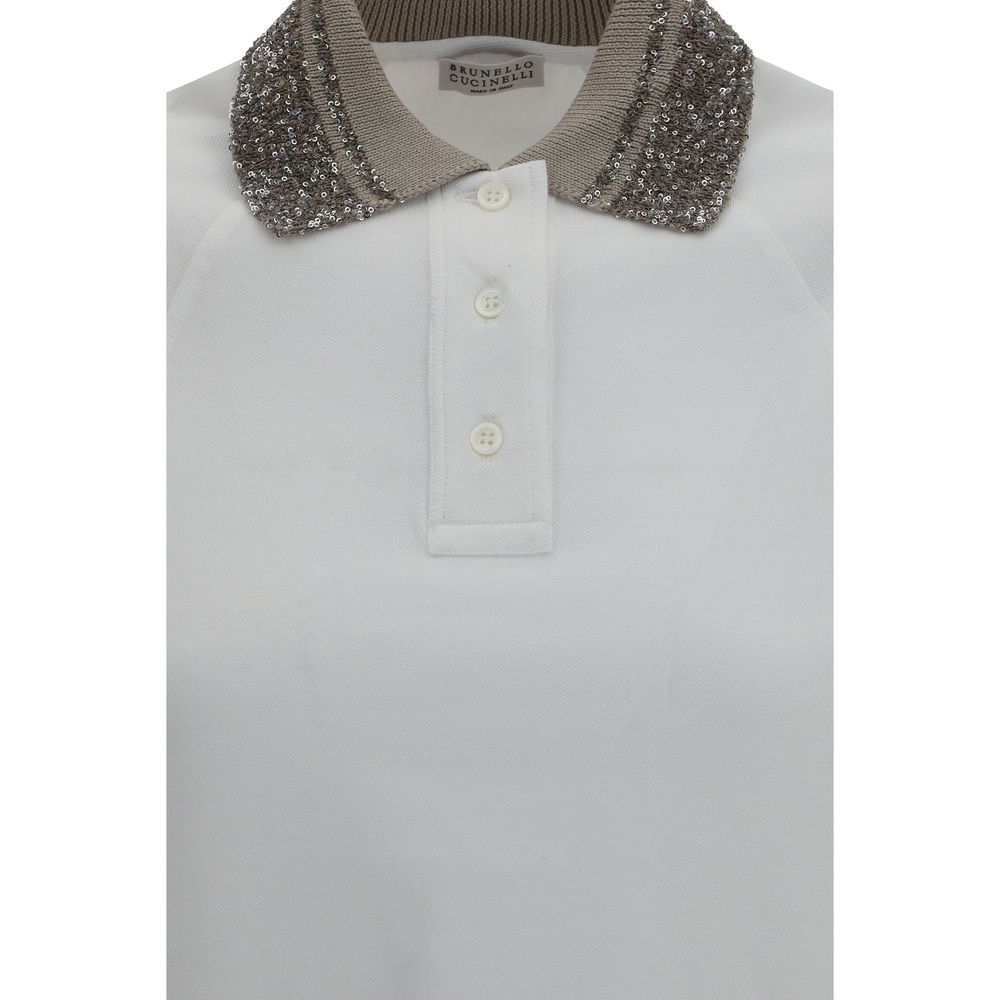 Polo T-Shirt with embellished collar