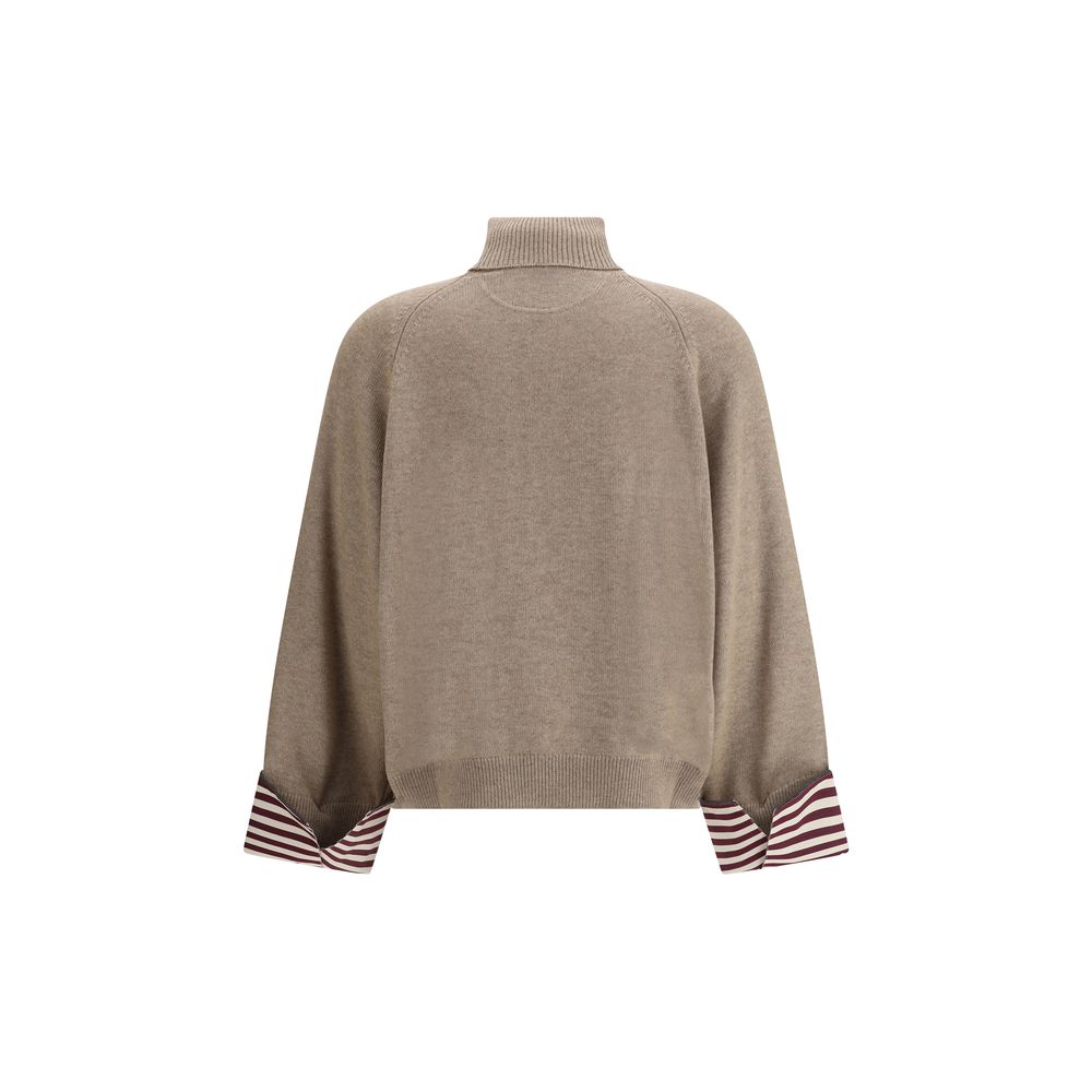 Beige Kaschmirpullover