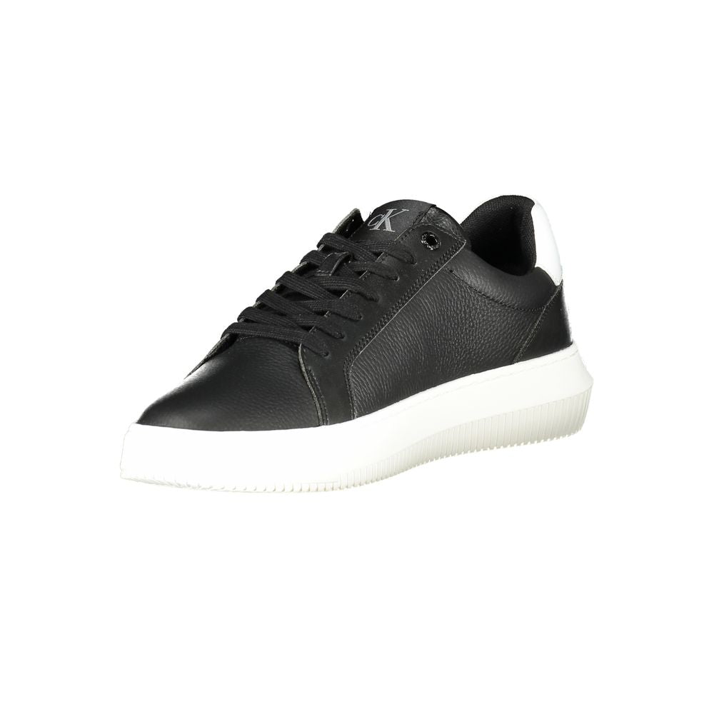 Schwarze Herren-Sneaker aus Leder