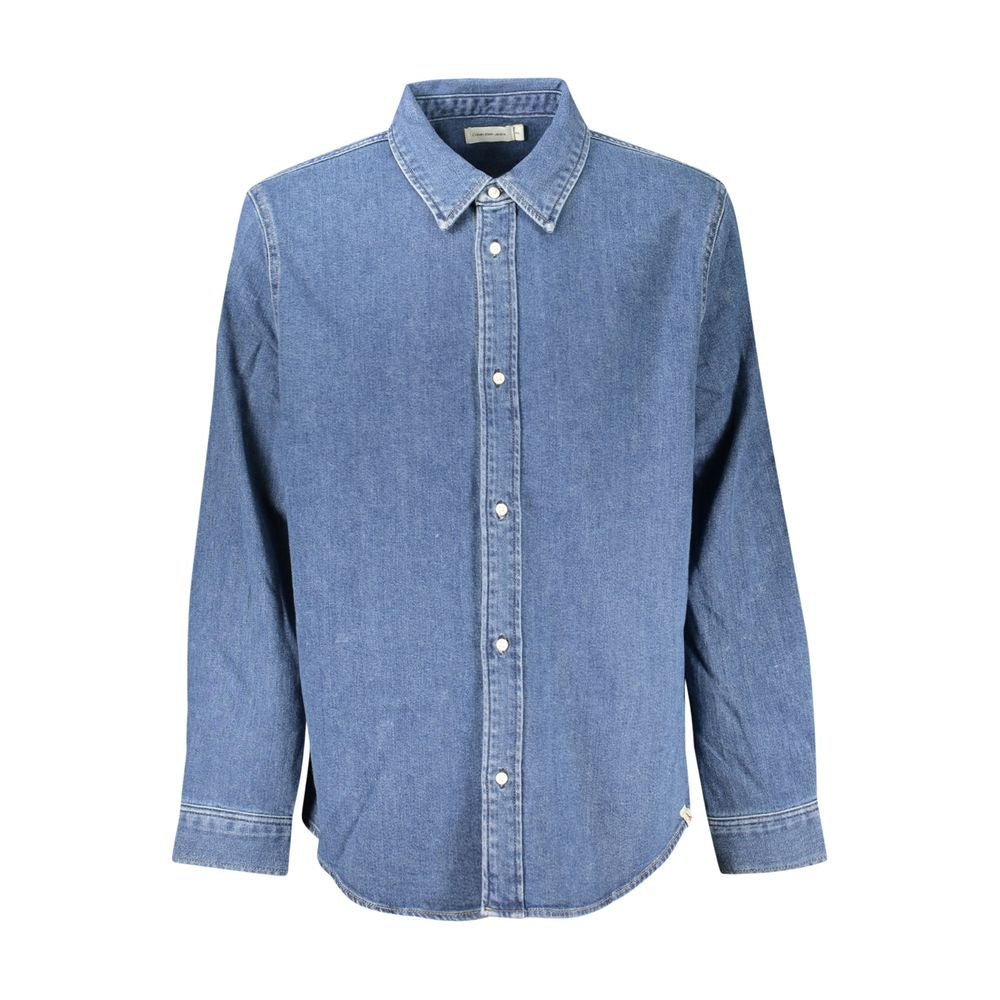 Blue Long Sleeve Jeans Shirt