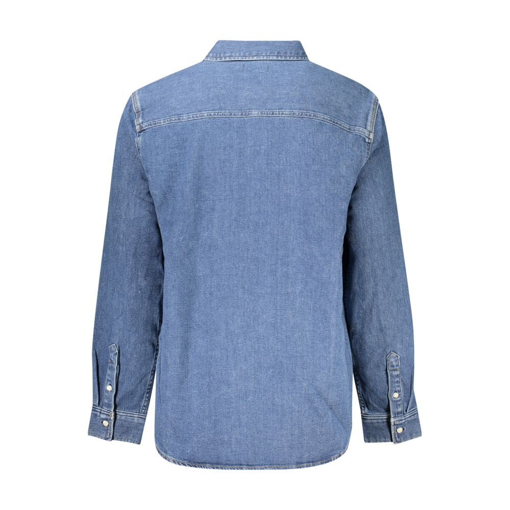 Blue Long Sleeve Jeans Shirt