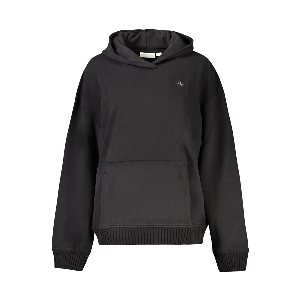 Schwarzes Baumwoll-Sweatshirt für Damen