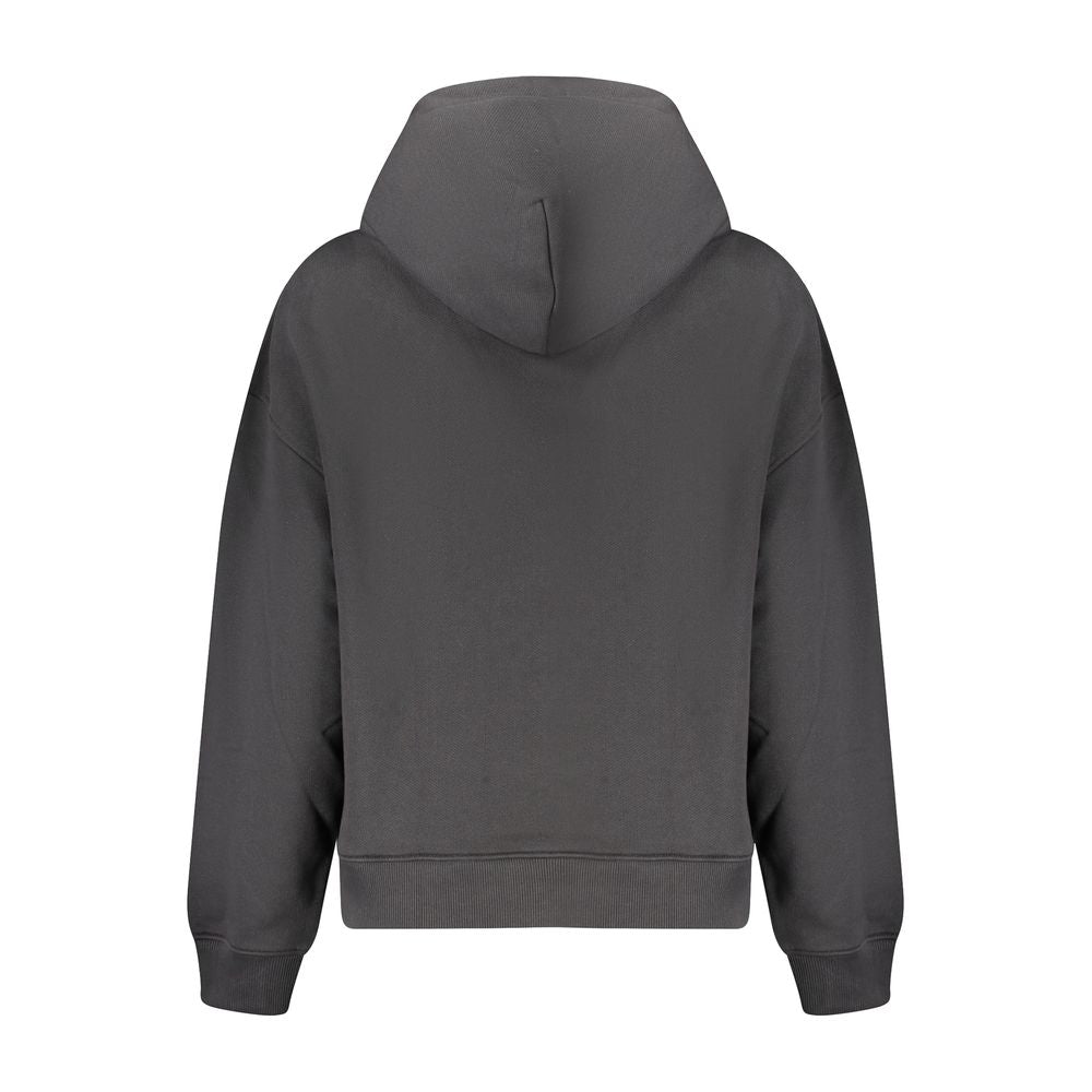 Schwarzes Baumwoll-Sweatshirt für Damen
