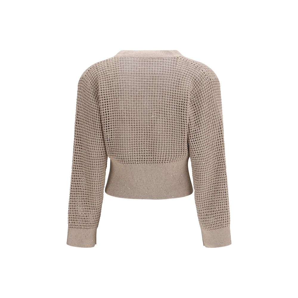 Sequined mesh Cardigan
