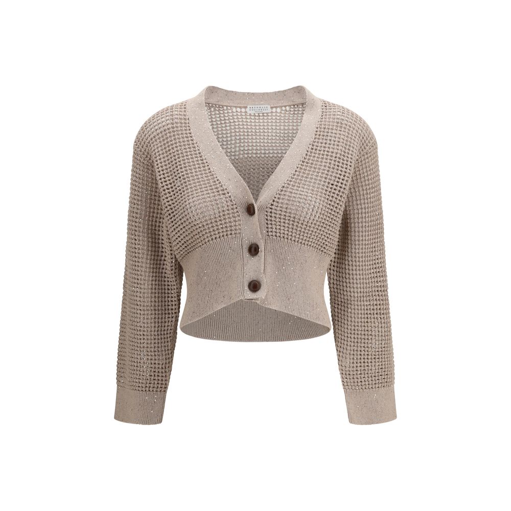 Sequined mesh Cardigan