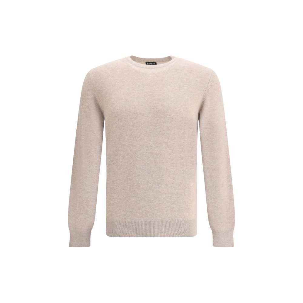 Beige Kaschmirpullover