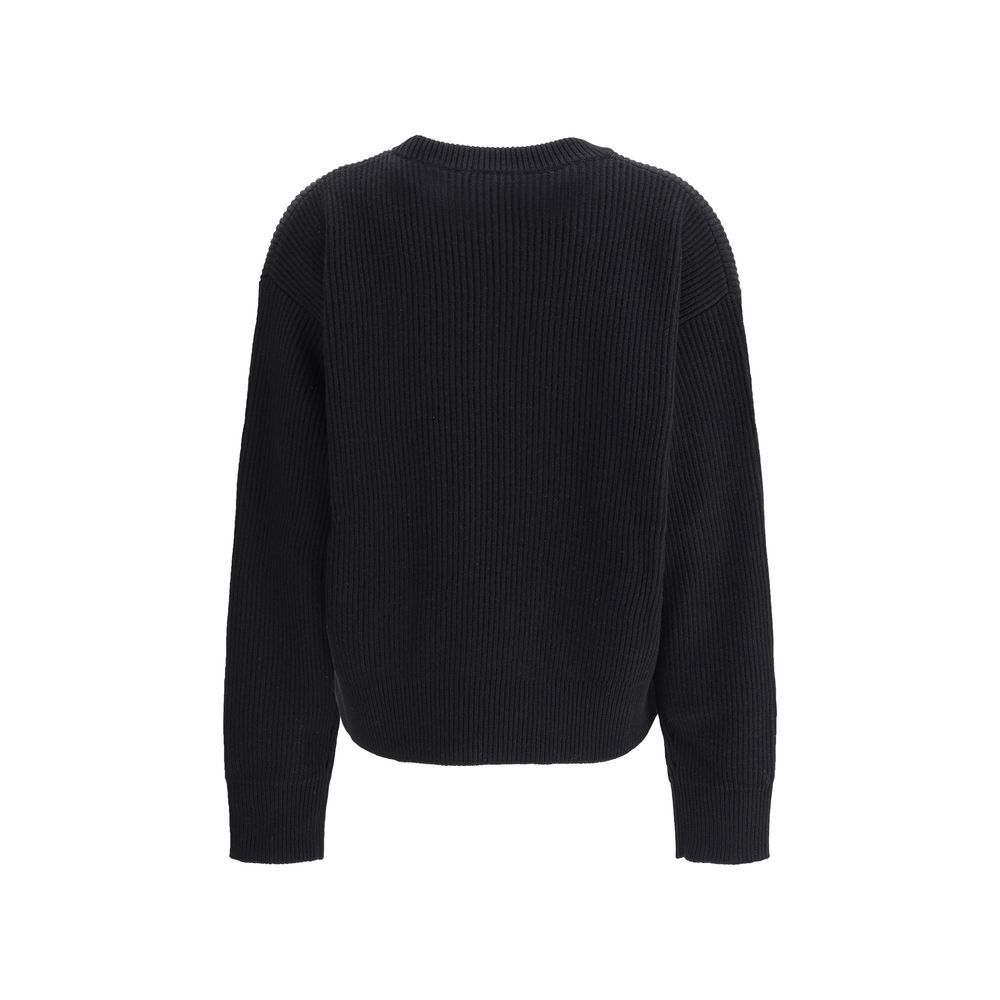 Schwarzes Fleece-Sweatshirt