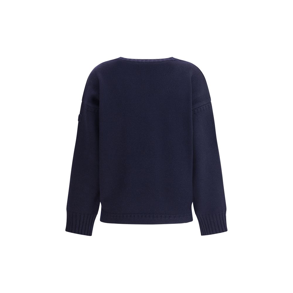 Blaues Woll-Sweatshirt