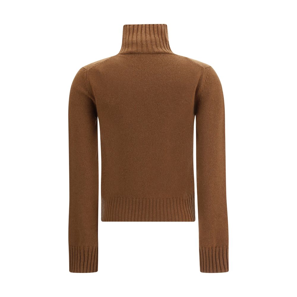 Brauner Kaschmirpullover