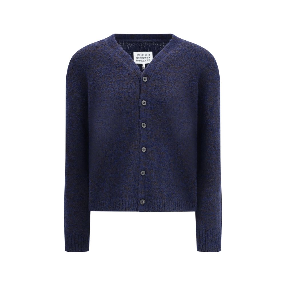 Blauer Wollcardigan
