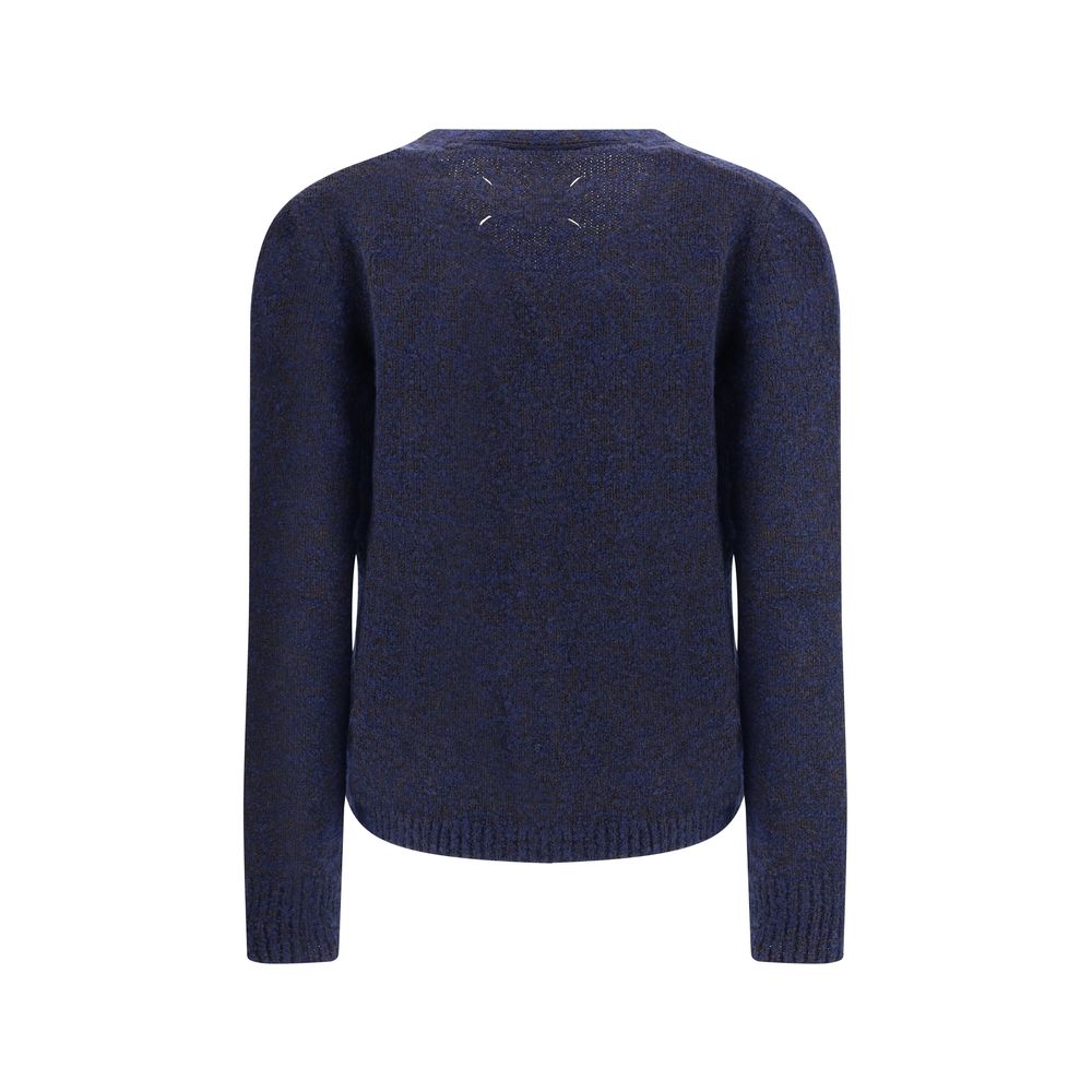 Blauer Wollcardigan