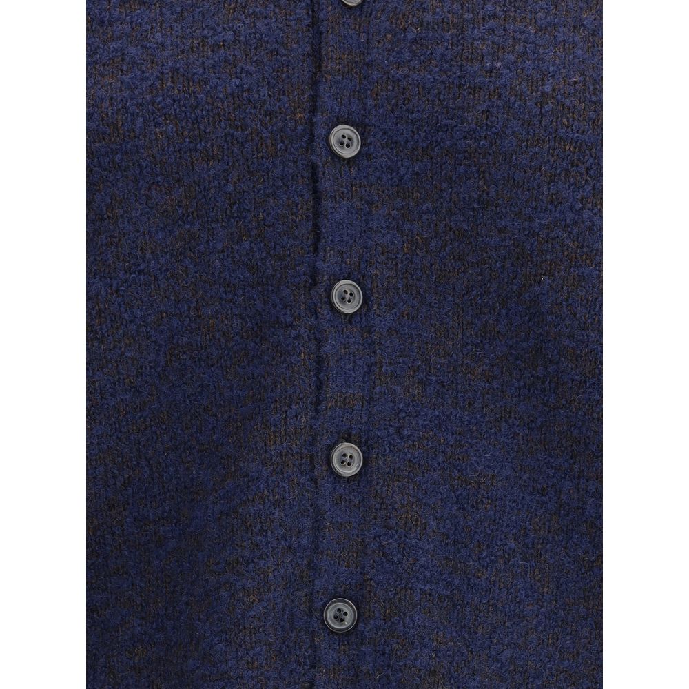 Blauer Wollcardigan