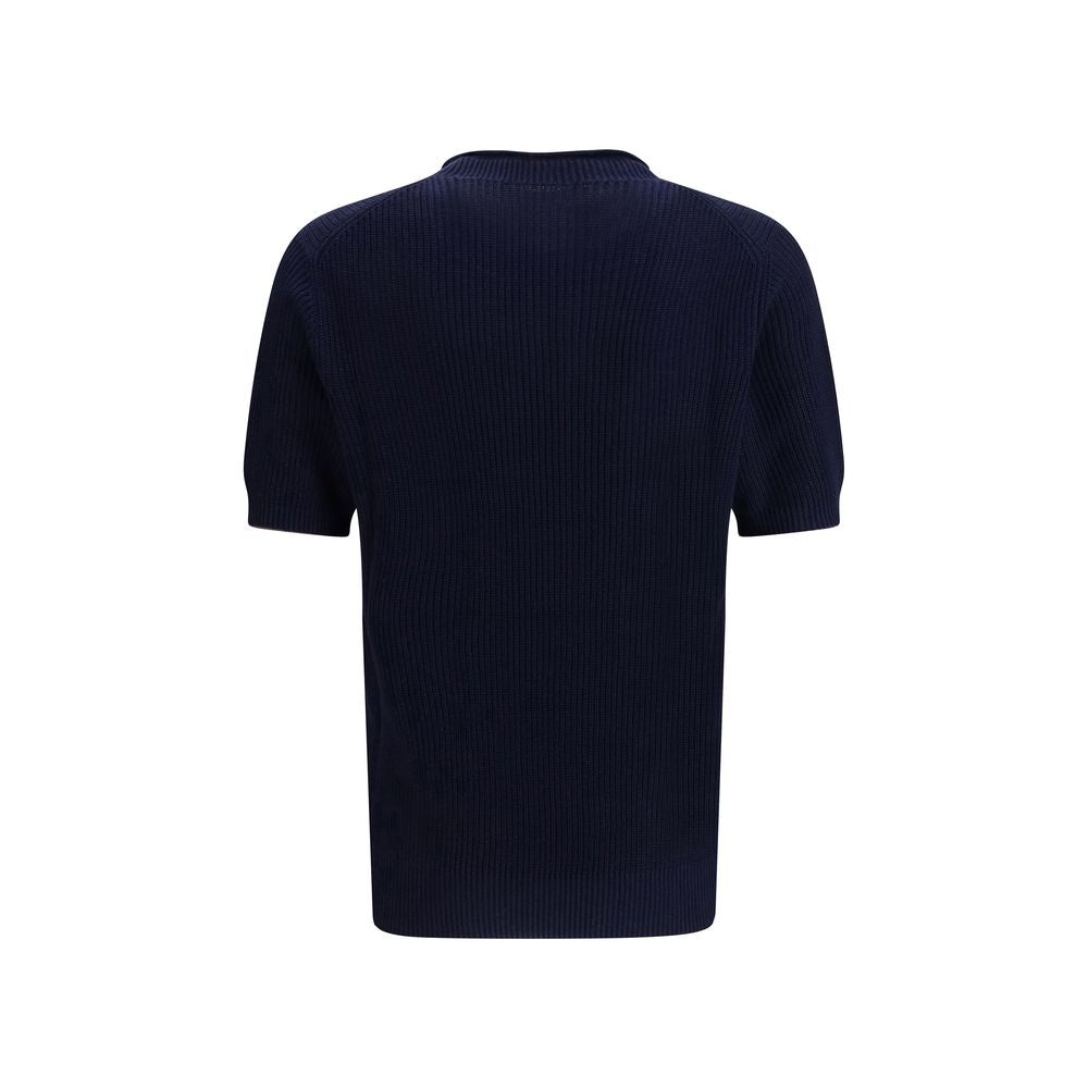 Cotton and linen knit T-Shirt