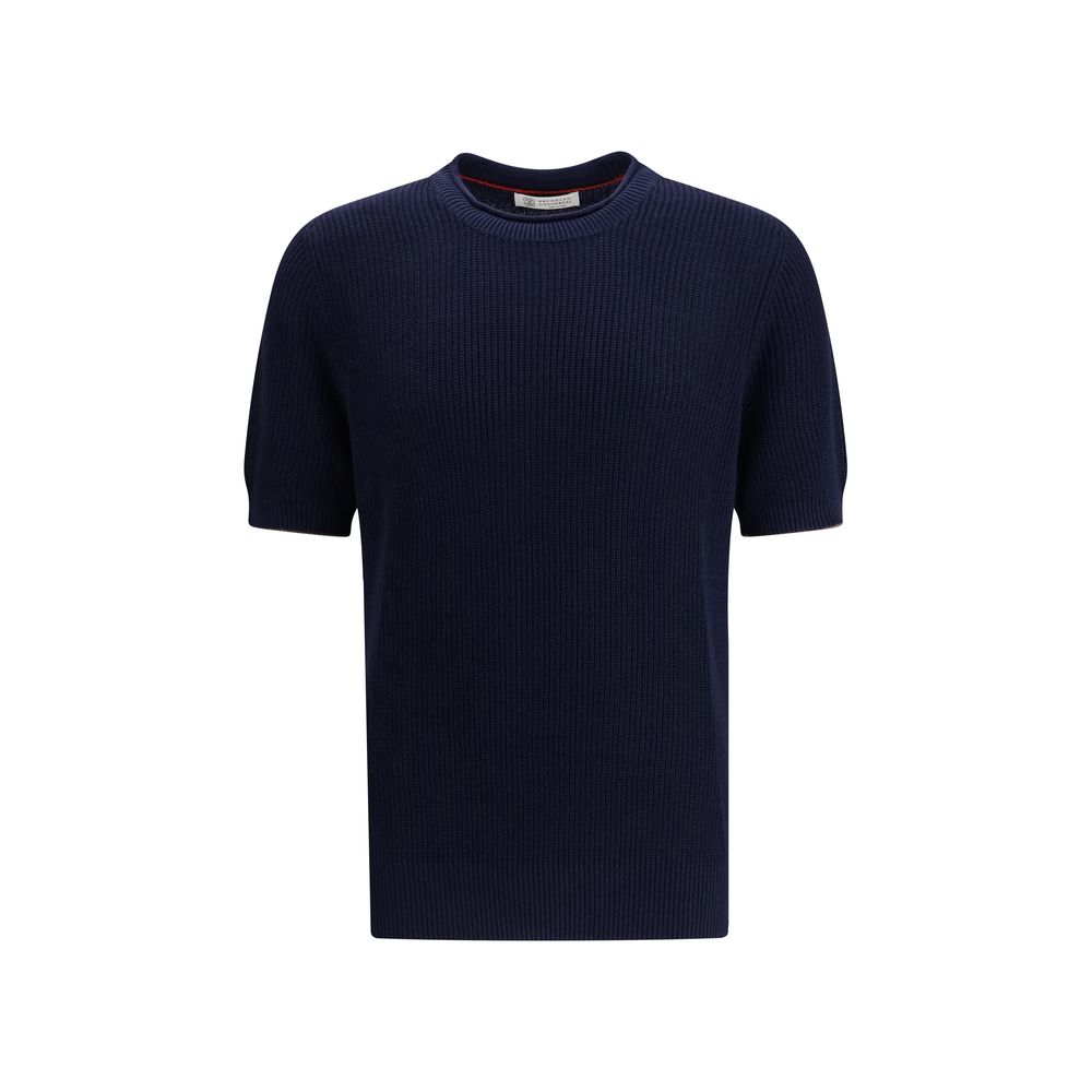 Cotton and linen knit T-Shirt