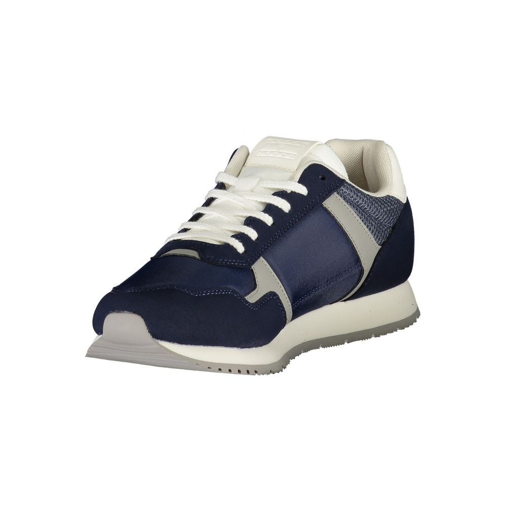 Blauer Polyurethan-Sneaker für Herren