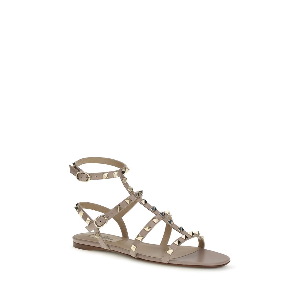 Rockstud leather Sandals