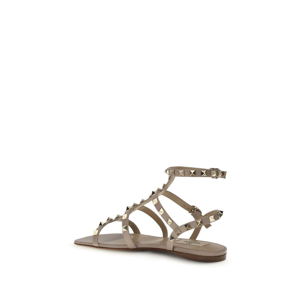 Rockstud leather Sandals