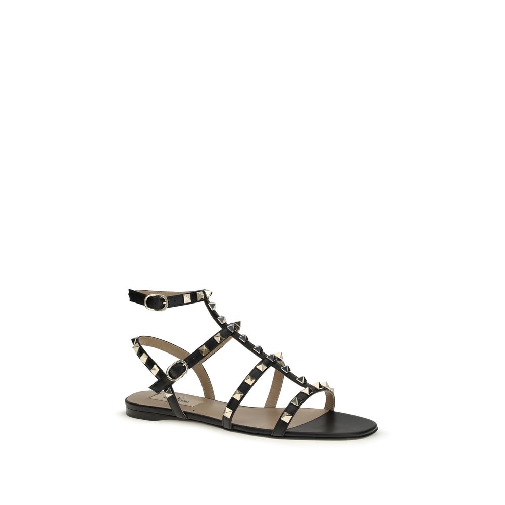Rockstud leather Sandals